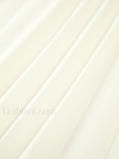 Patchwork Asymmetrical Pleated Buttoned Midi Skirt