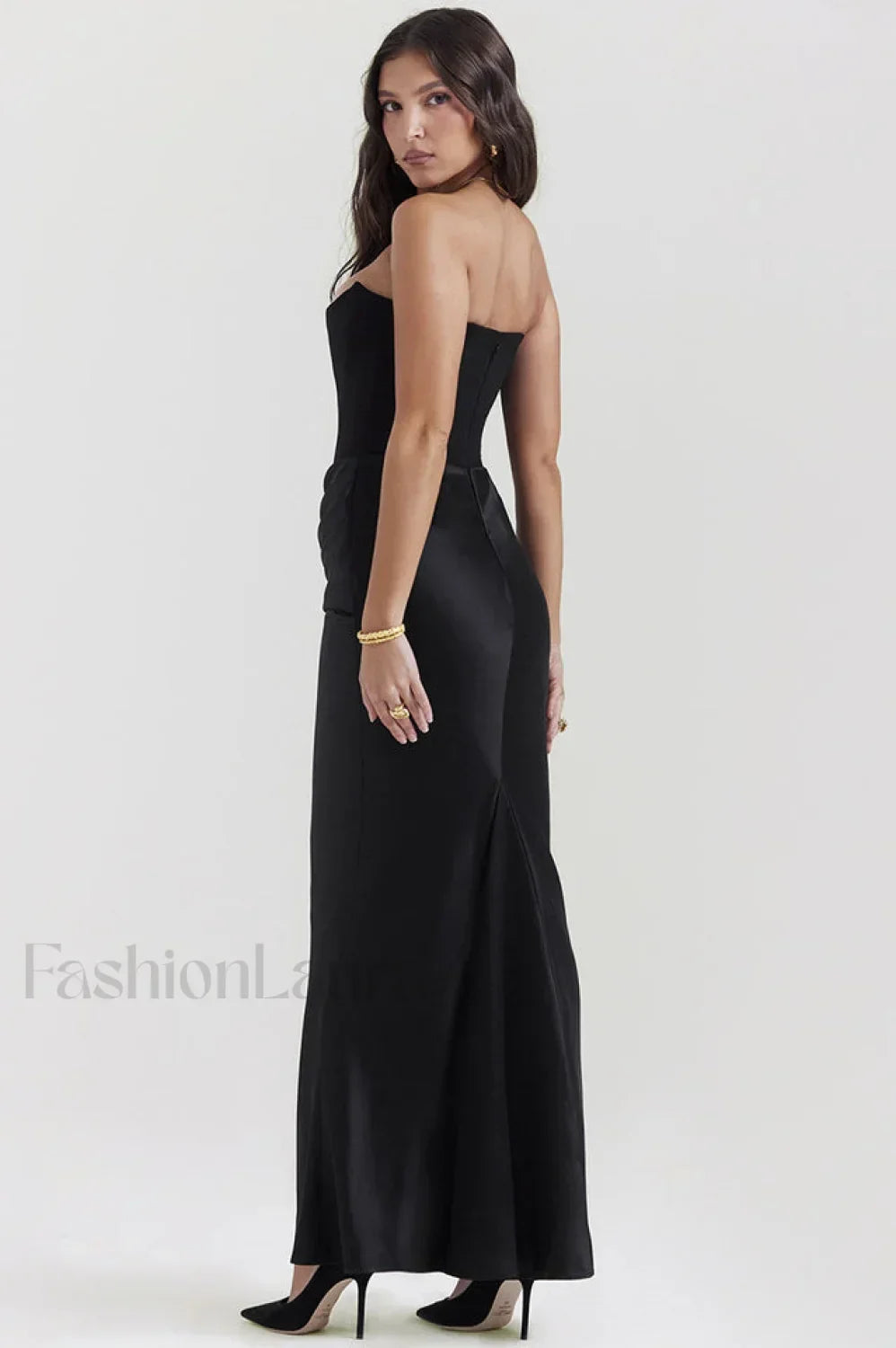 Persephone Off Stylish Shoulder Bustier Maxi Dress