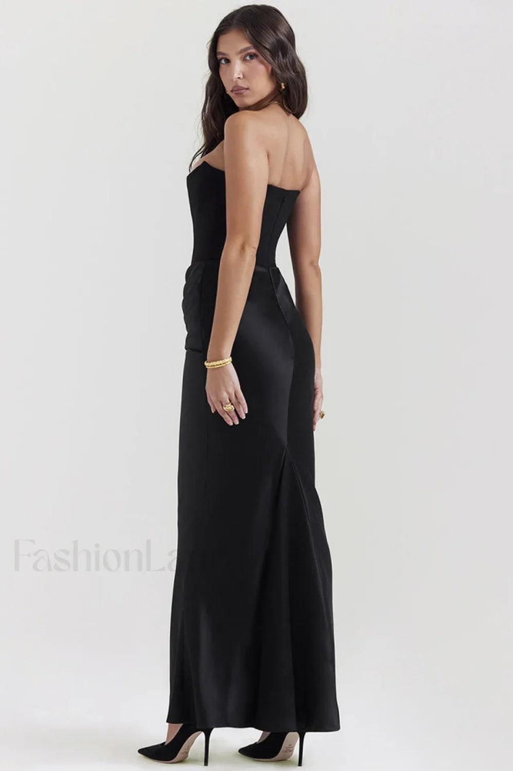 Persephone Off Stylish Shoulder Bustier Maxi Dress