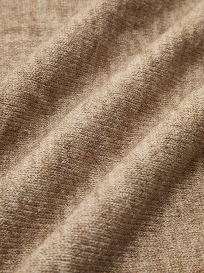 Plain Turtleneck Knit Pants Two Piece Set