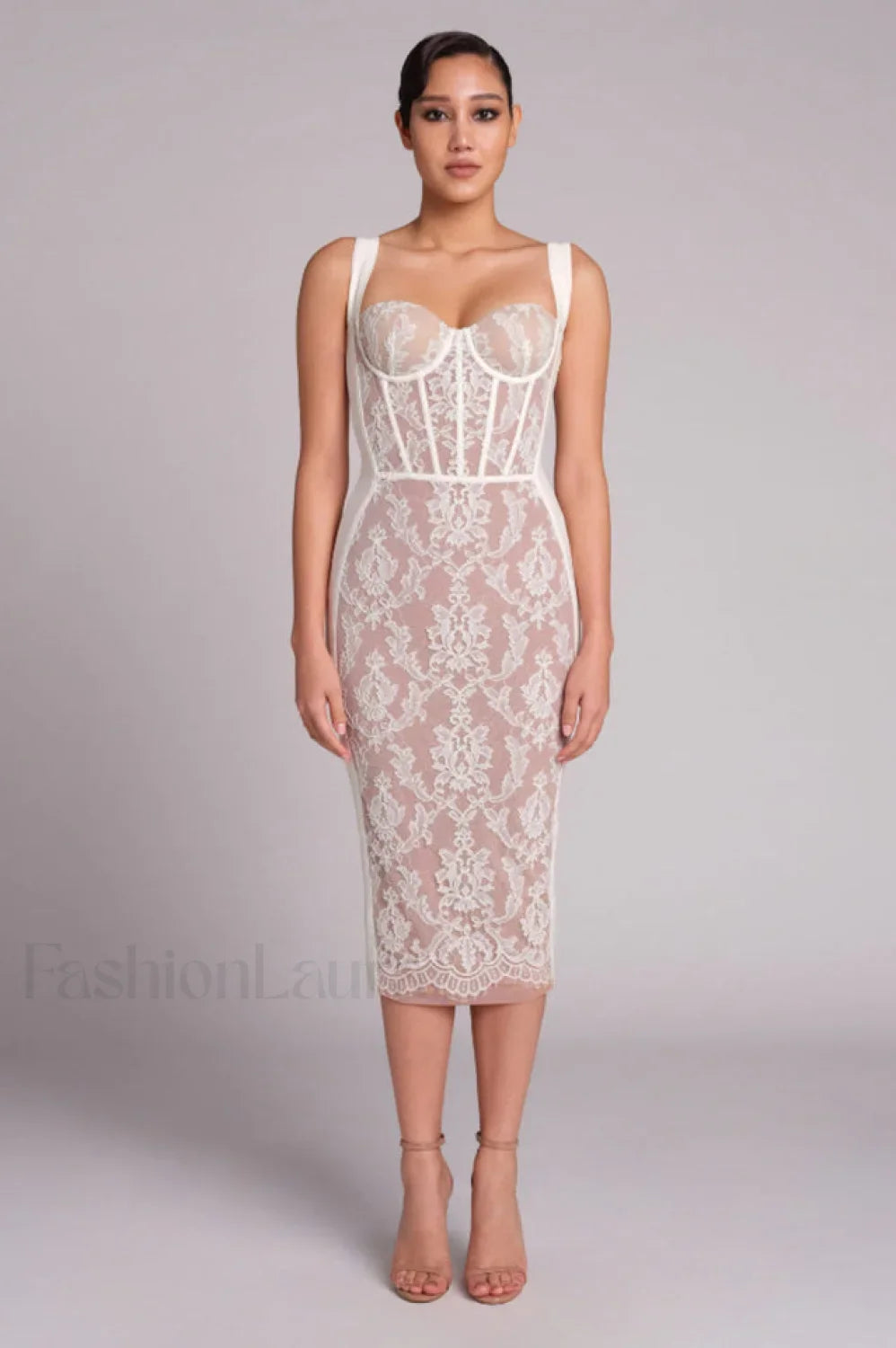 Poem Sling Stylish Dress With Lace