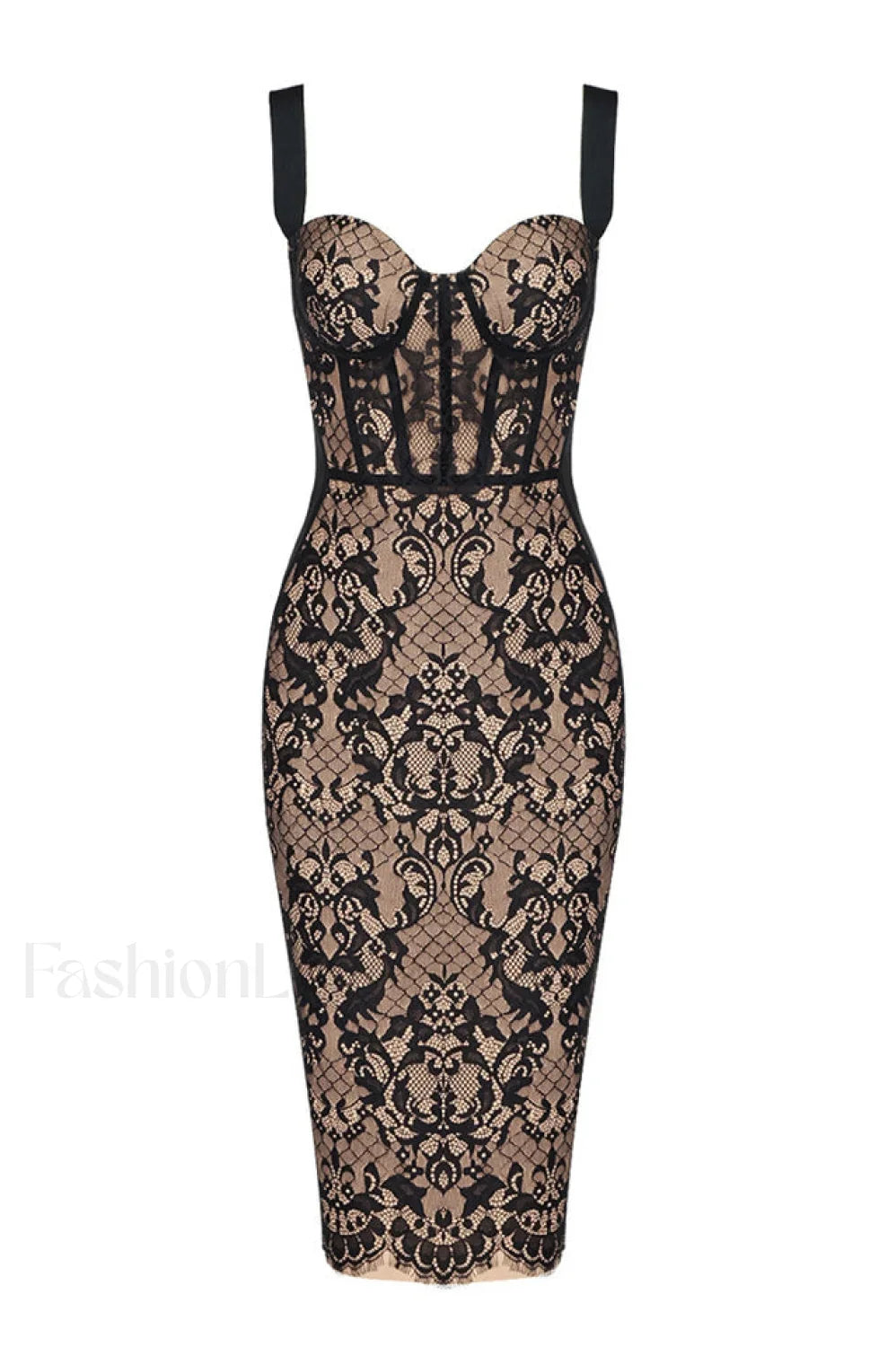 Poem Sling Stylish Dress With Lace