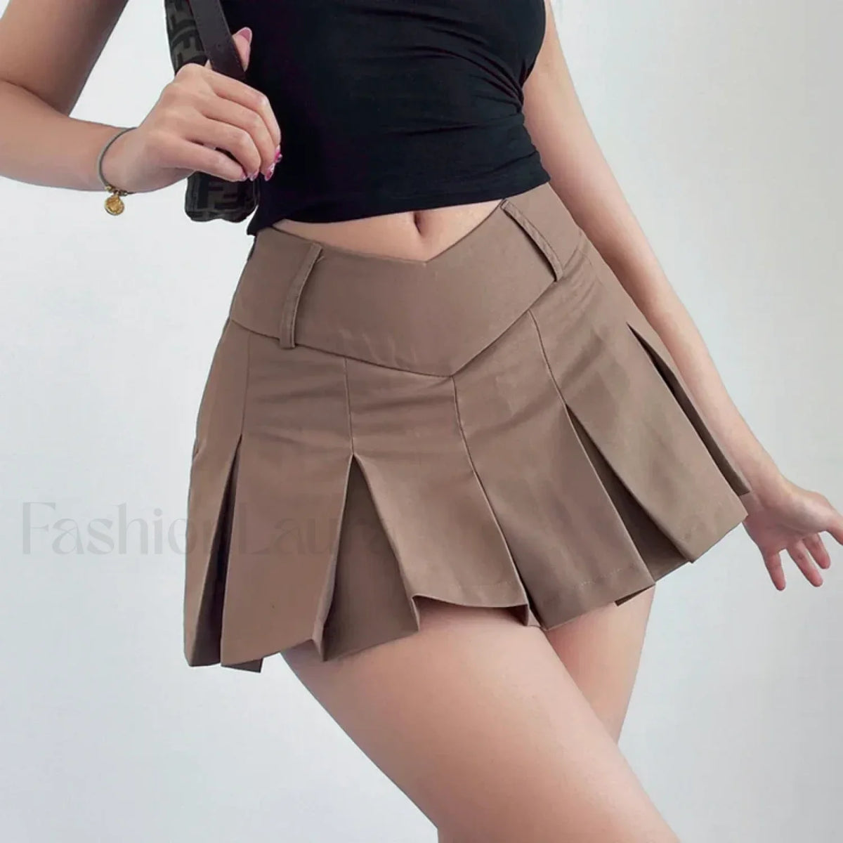 Preppy Micro Mini A-line Skirt