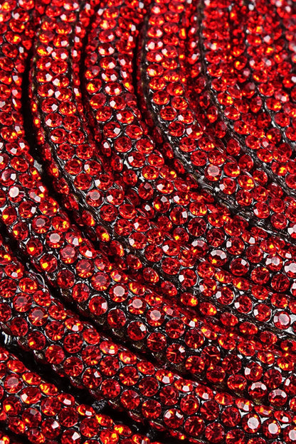 Red Crystal Stylish Heart Dress
