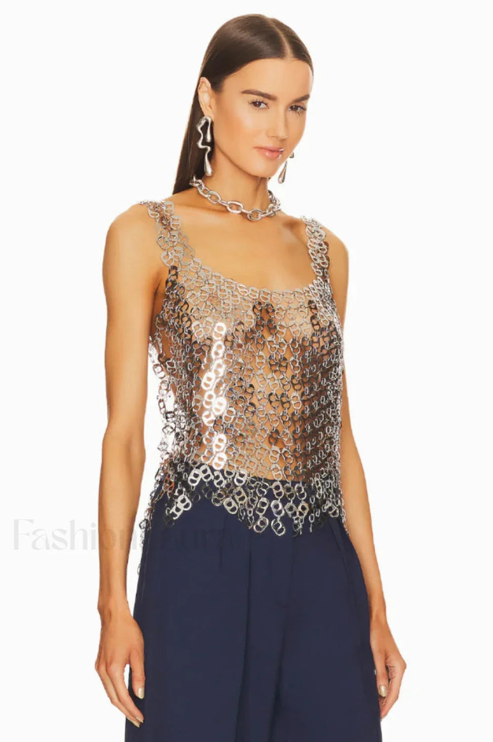 Rein Can-Tab Stylish Chainmail Top