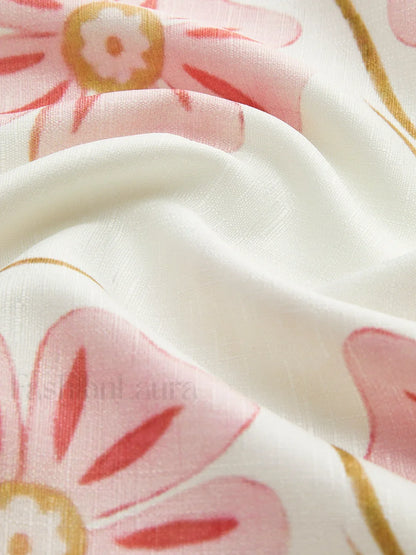 Romantic Print Sleeveless Mini Dress