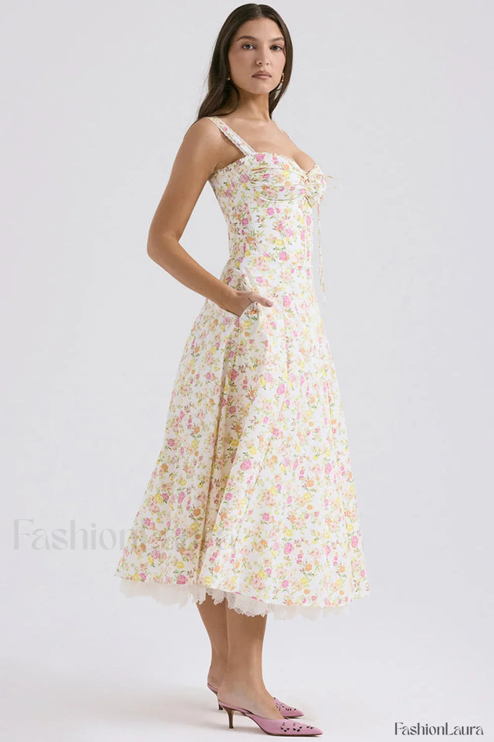 Rosalee Print Stylish Cotton Sundress