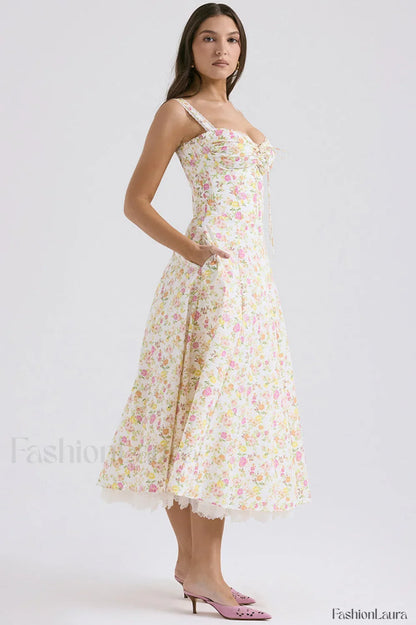 Rosalee Print Stylish Cotton Sundress