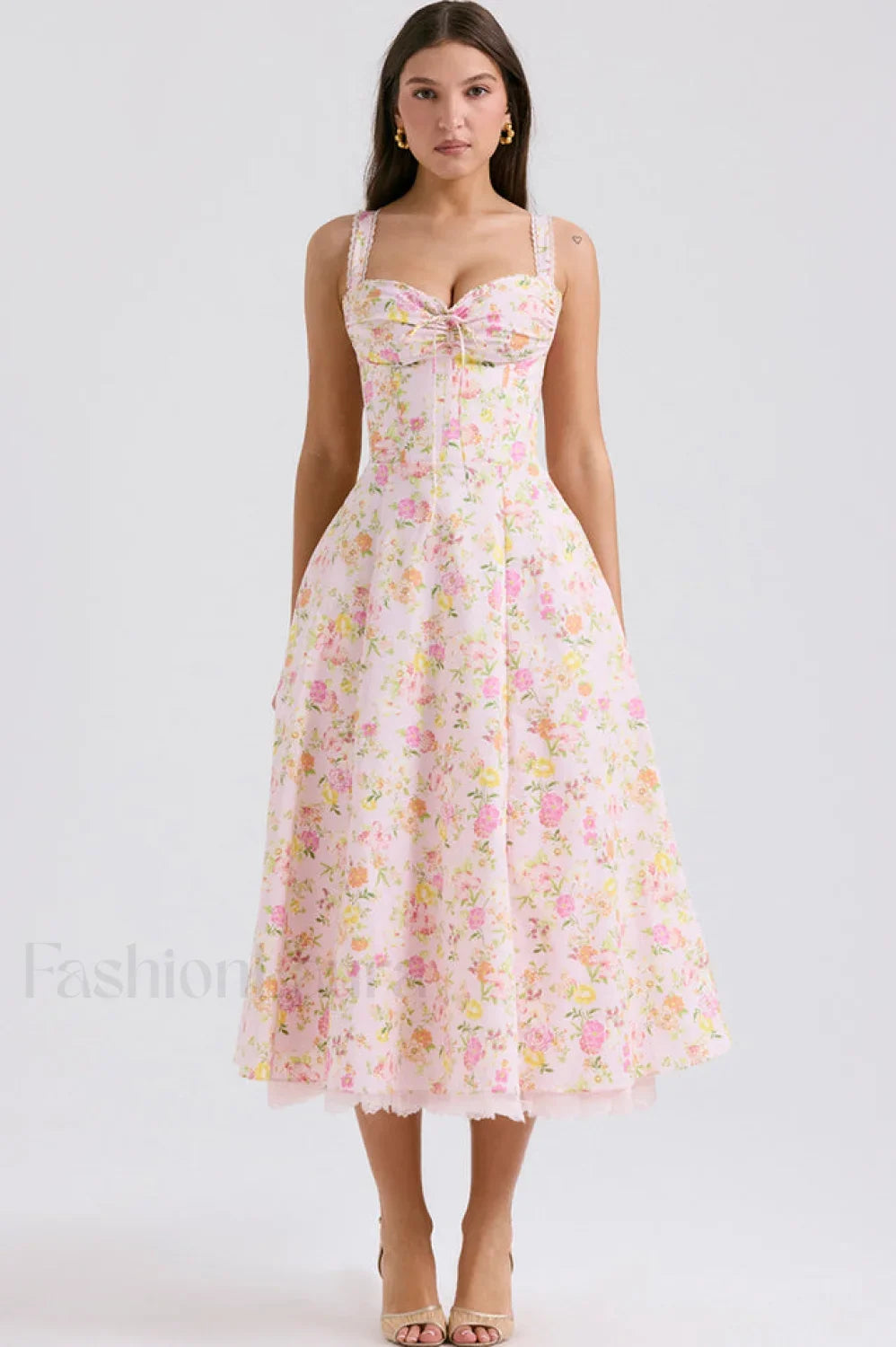 Rosalee Print Stylish Cotton Sundress
