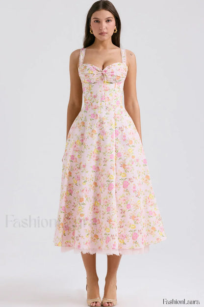Rosalee Print Stylish Cotton Sundress