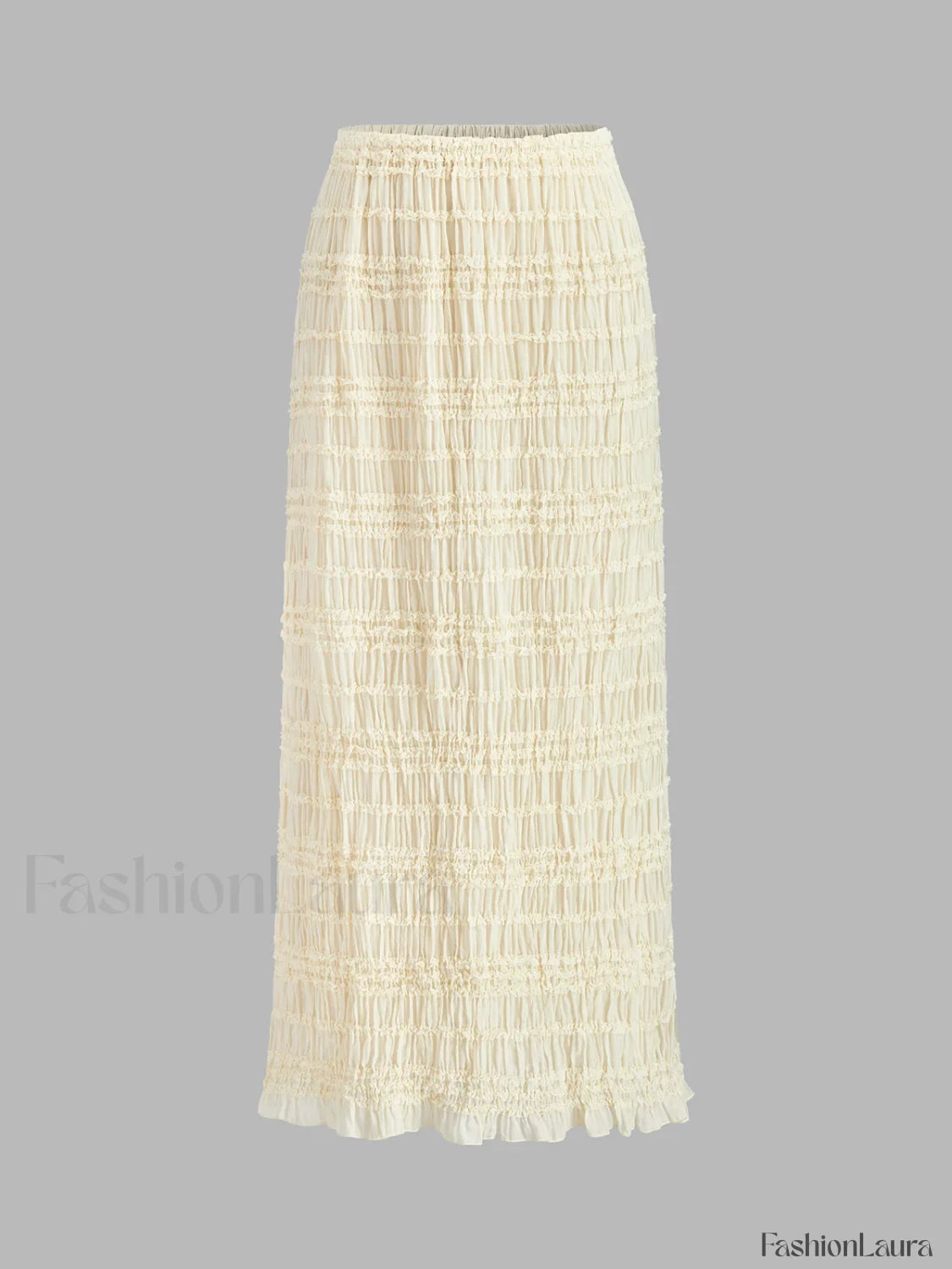 Ruffled Crop Top Skirt Set