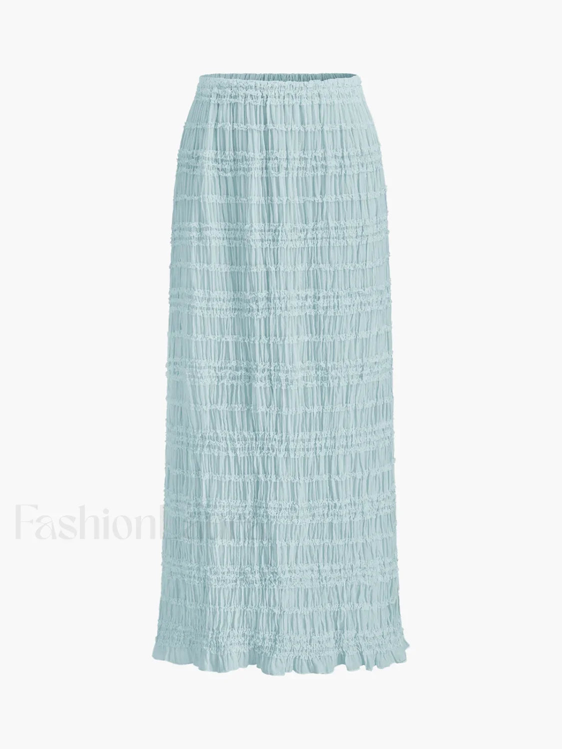 Ruffled Crop Top Skirt Set