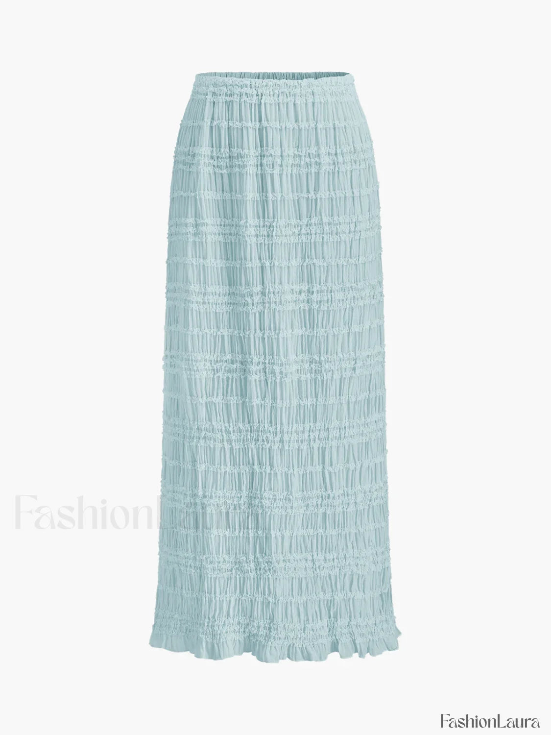 Ruffled Crop Top Skirt Set