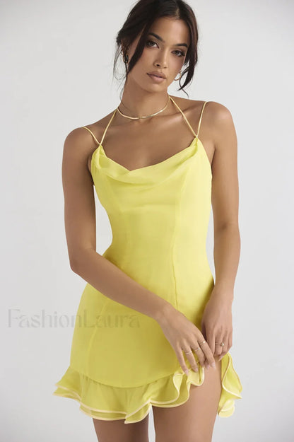 Scarlett Ruffle Stylish Mini Dress
