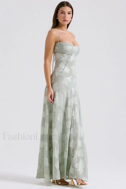 Serena Retro Purple Charming Printed Maxi Dress