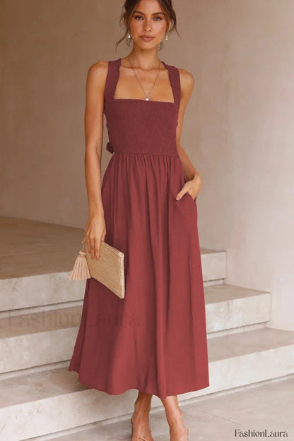Silvia Backless Stylish Summer Dress