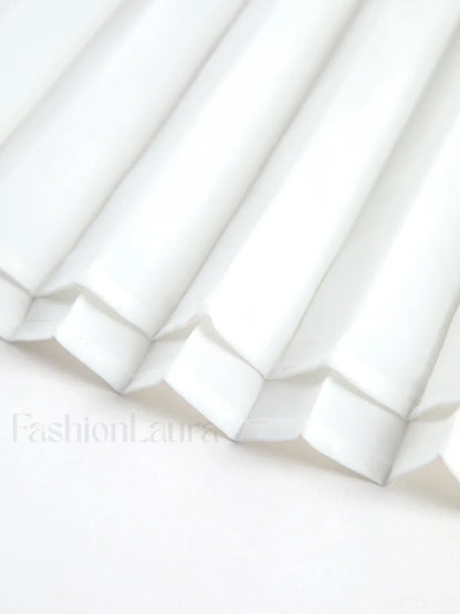 Sleeveless Pleated Long Dress