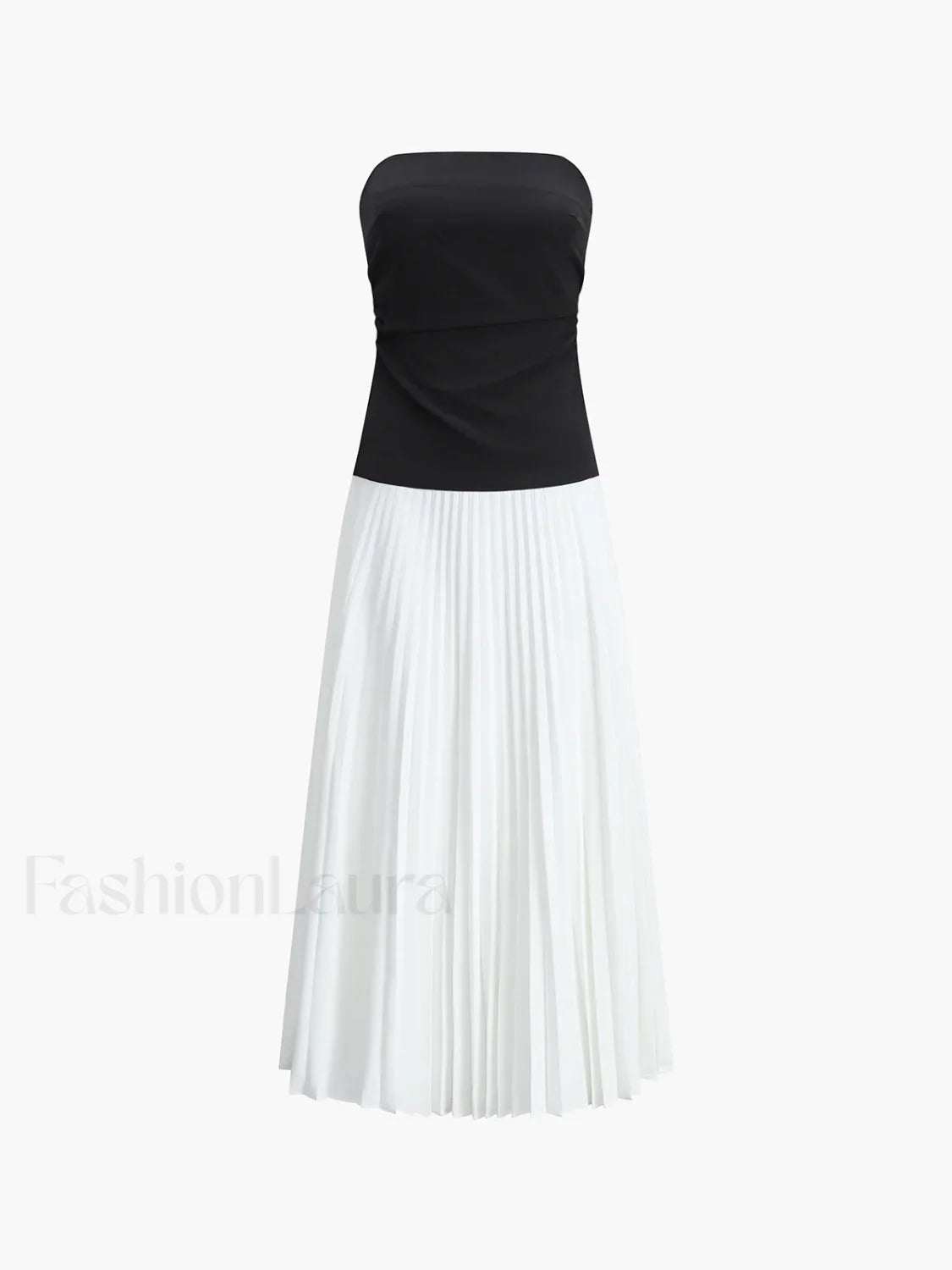 Sleeveless Pleated Long Dress