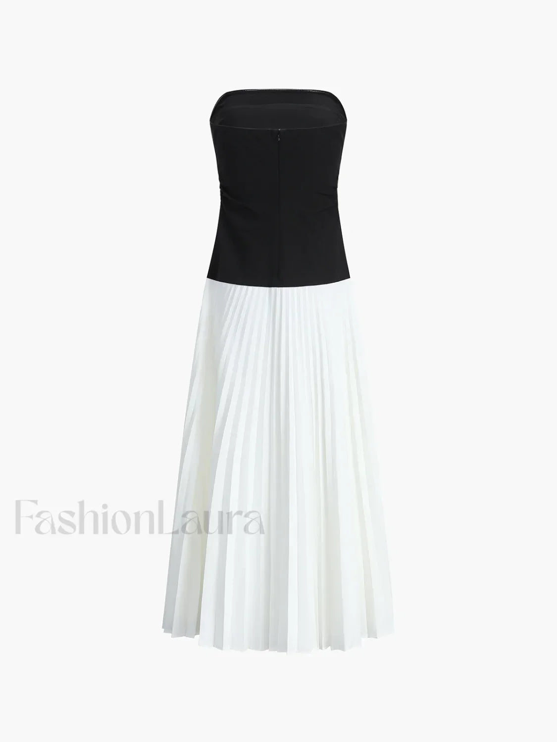 Sleeveless Pleated Long Dress