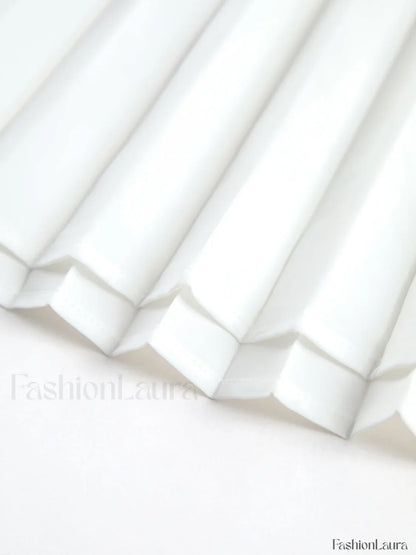 Sleeveless Pleated Long Dress