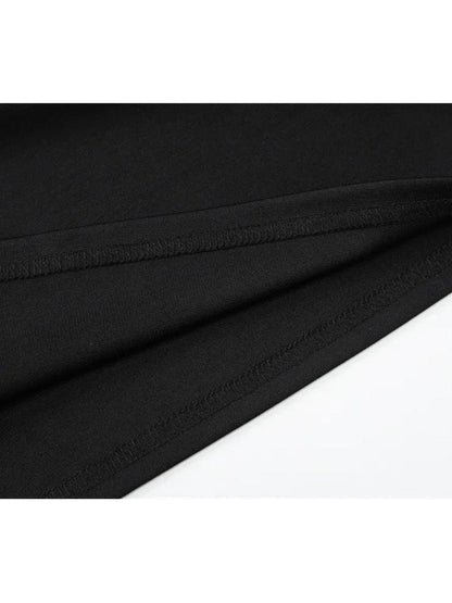 Black Strapless Neck Scarf Wrap Bodycon Column Maxi Dress