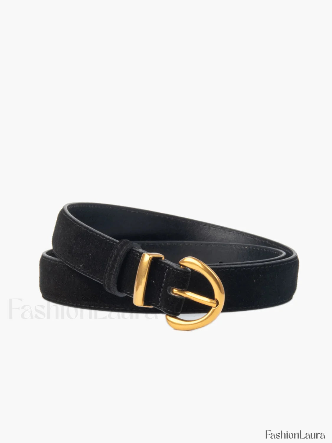 Soft-Buckle Leather Belt