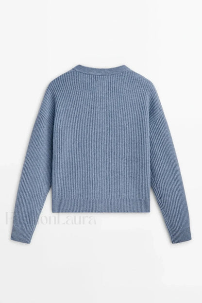 Soft Knit Tweed Style Cardigan