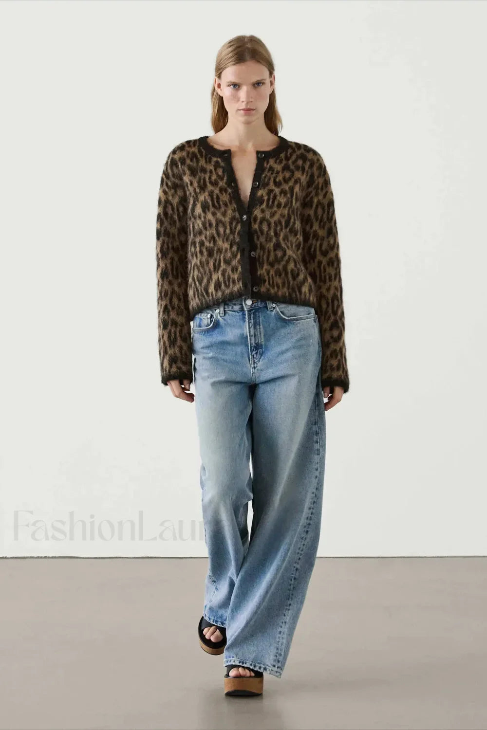 Soft Waxy Round Neck Cardigan