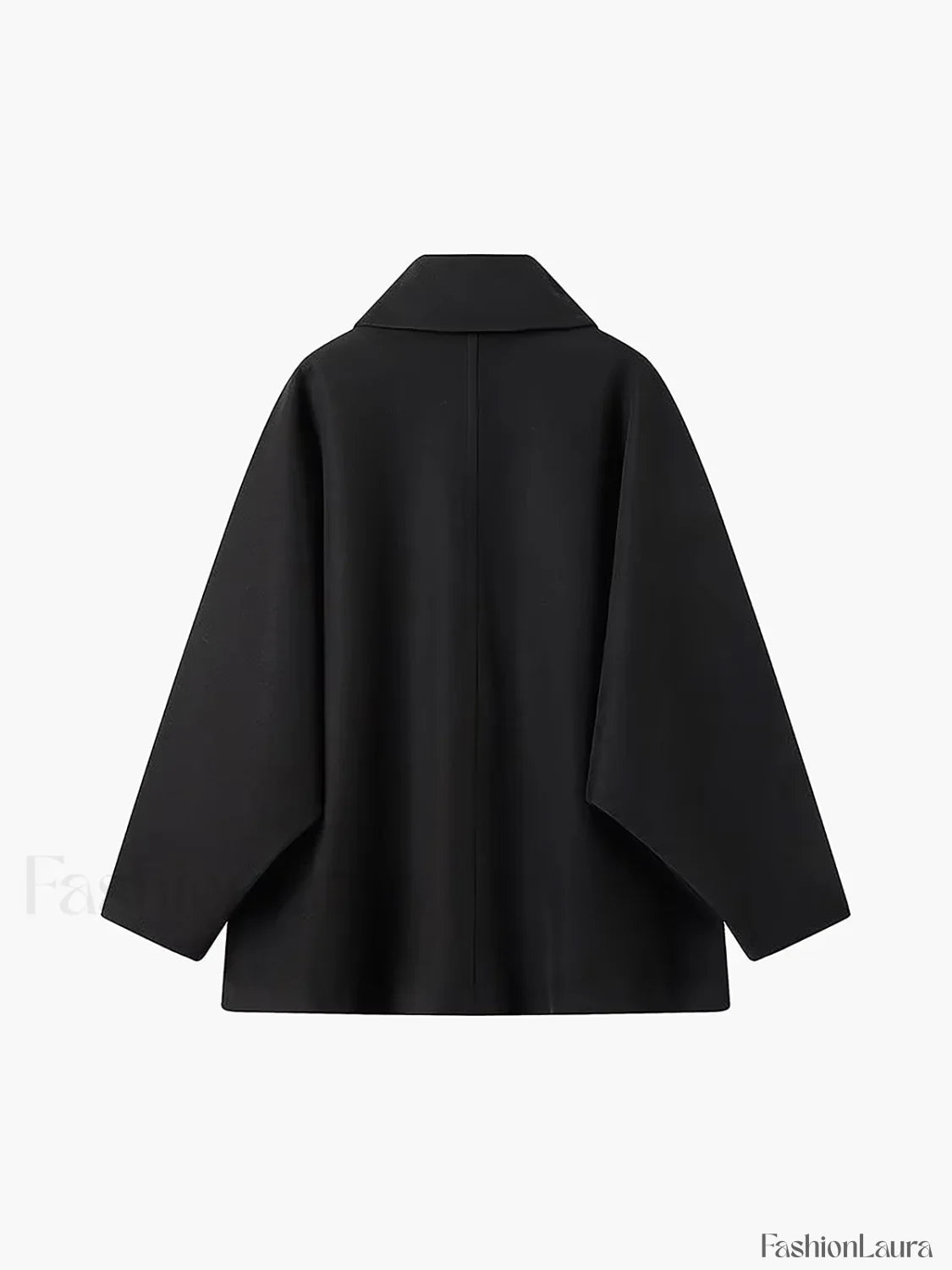 Solid Oversized Pocket Button Coat