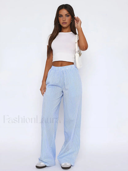 Styling Striped Long Pants