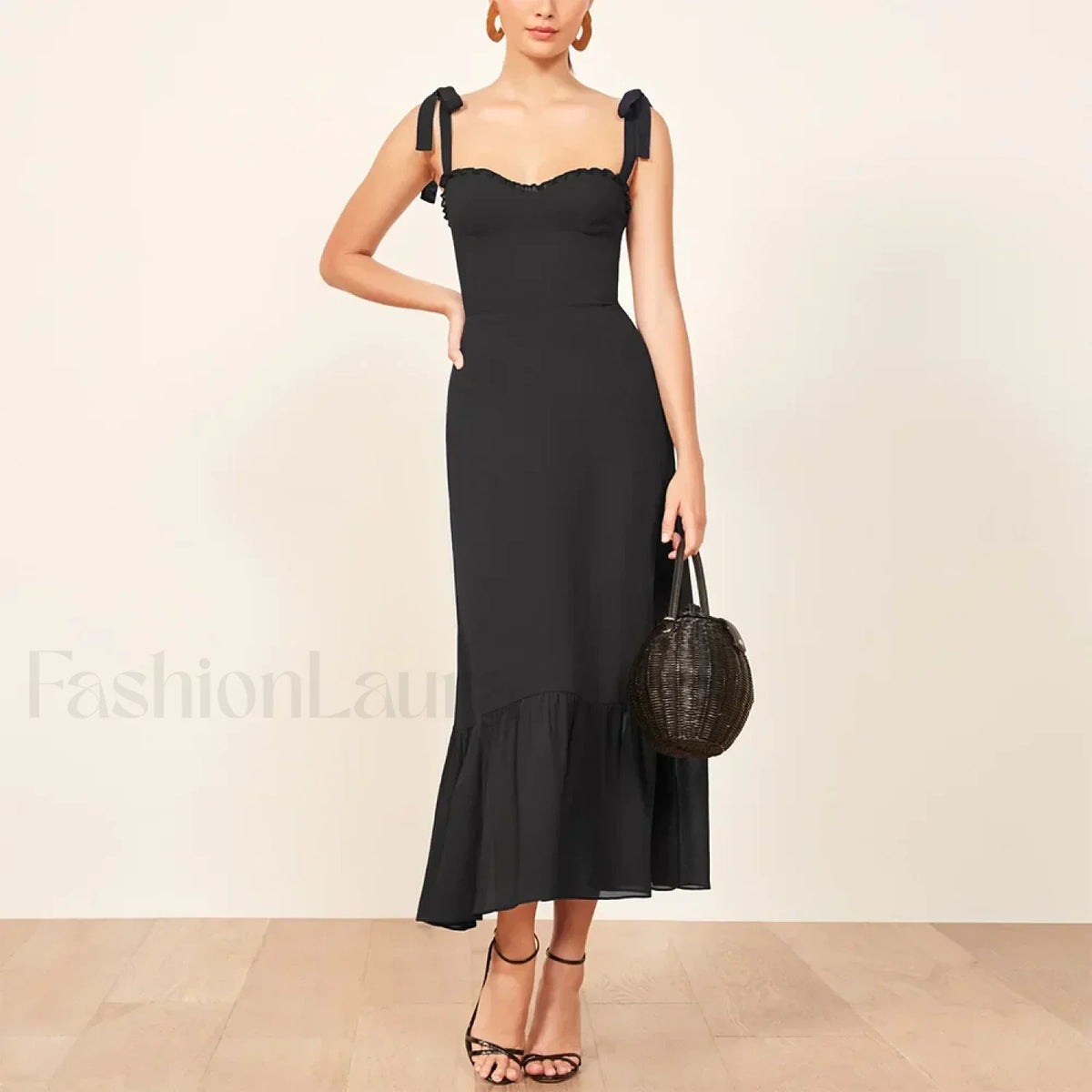 Sweetheart Tie-Strap Floral Dress