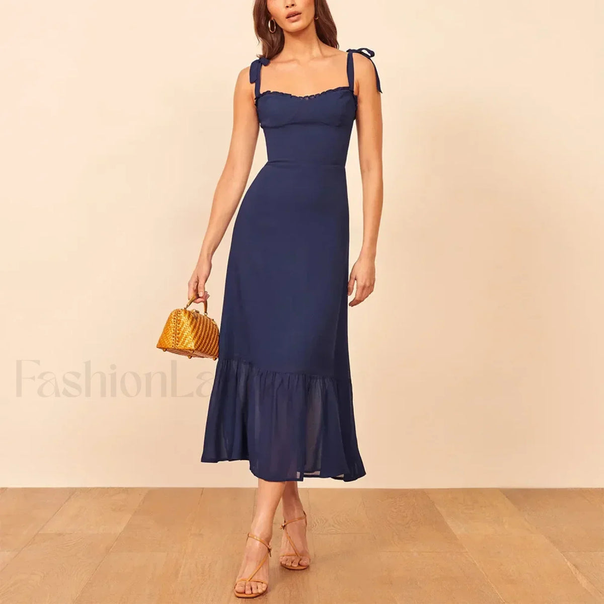 Sweetheart Tie-Strap Floral Dress