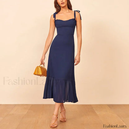 Sweetheart Tie-Strap Floral Dress