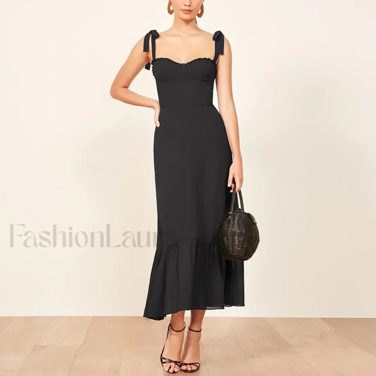 Sweetheart Tie-Strap Floral Dress
