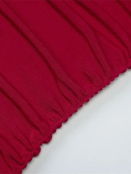 One Shoulder Ruched Side Drape Panel Maxi Dress