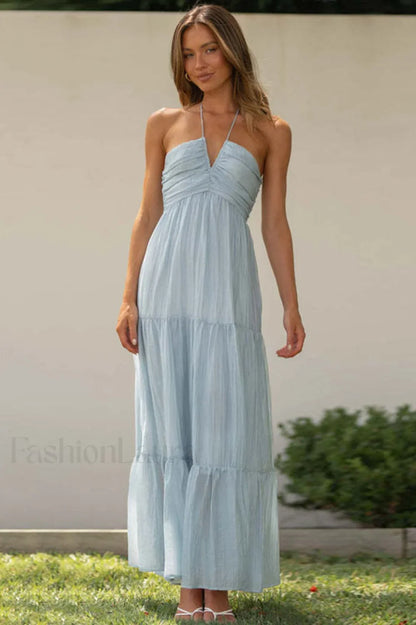 V-Neck Lace Stylish Up Beach Dress
