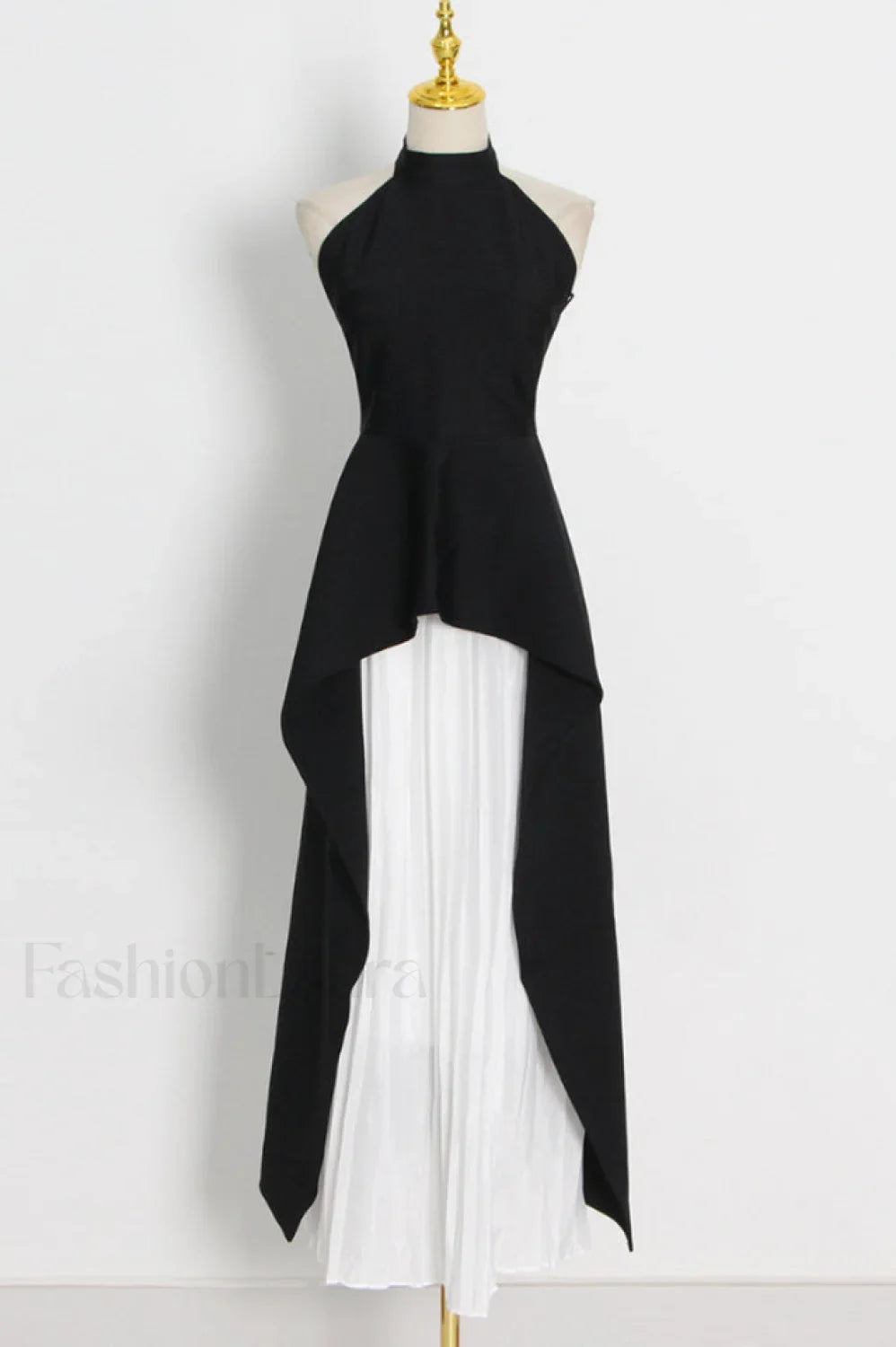 Victoria Layered Stylish Halter Gown Set