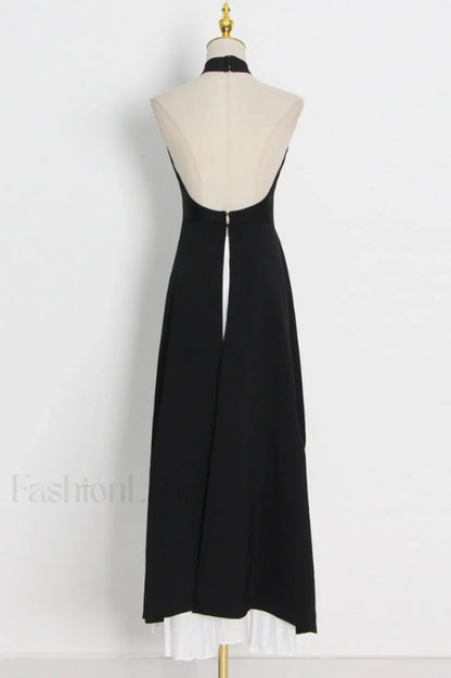 Victoria Layered Stylish Halter Gown Set