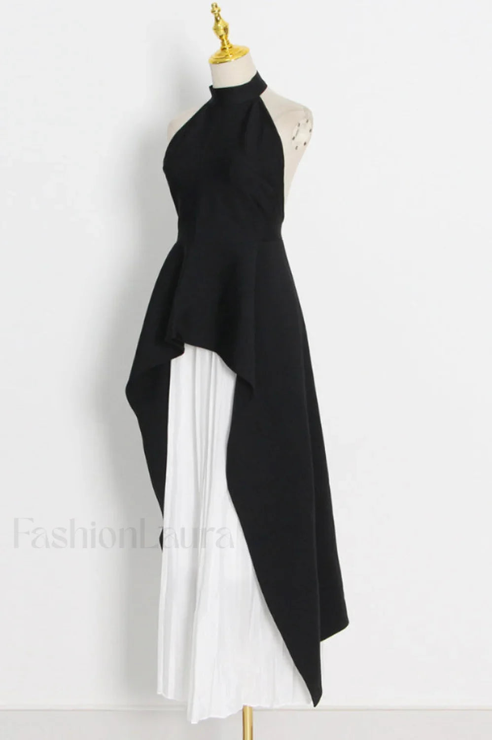 Victoria Layered Stylish Halter Gown Set