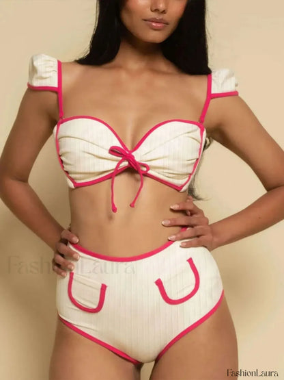White Sport Style Bikini Set