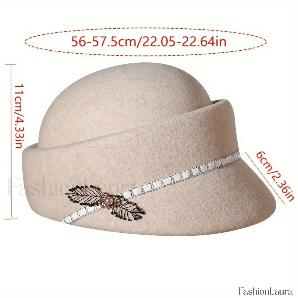 Women's Autumn Winter British Retro Fashionable Short Brimmed Hat