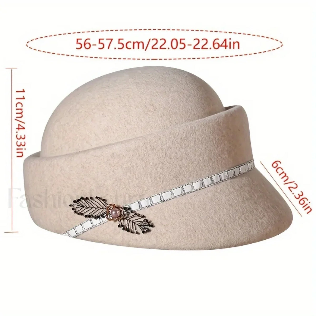 Women's Autumn Winter British Retro Fashionable Short Brimmed Hat