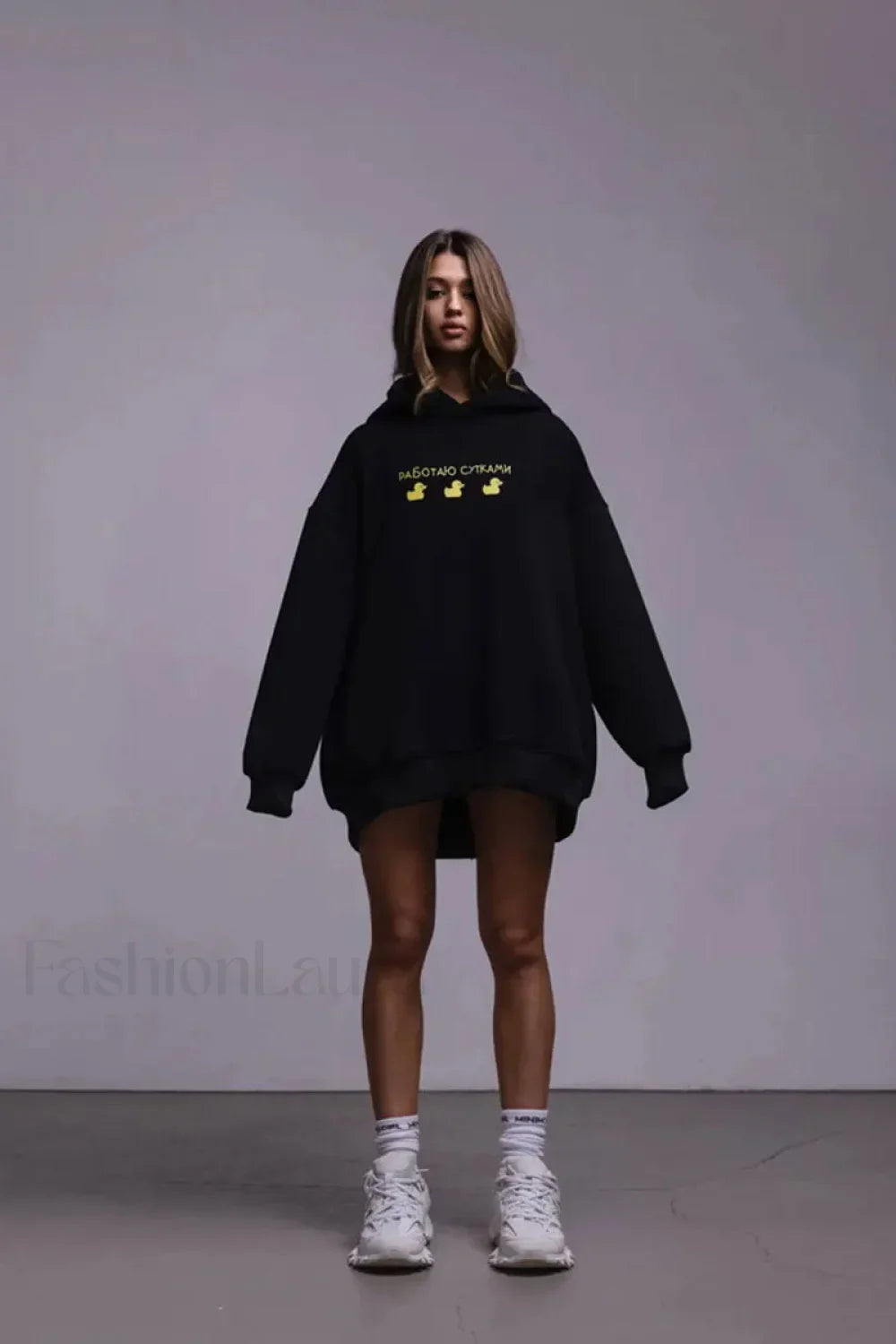 Women’s Casual Loose Fit Duck Print Hoodie