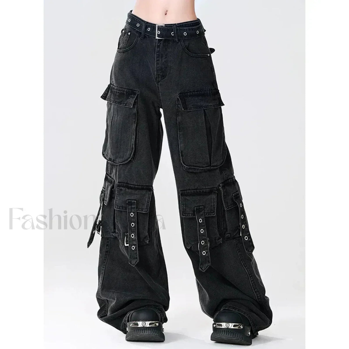 Y2K Japanese Cargo Pants for Halloween Gatherings